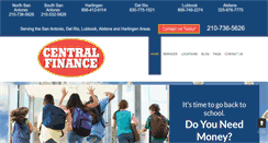 Desktop Screenshot of centralfinancetexas.com